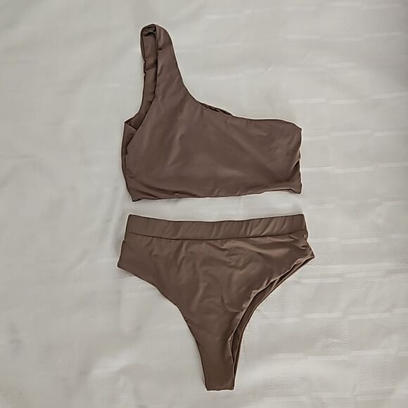Myra Women's 2 Piece Swim Wear Small Chocolate Brown - Picture 6 of 16